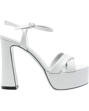 Roberto Festa Chunky High Heel Sandals - White