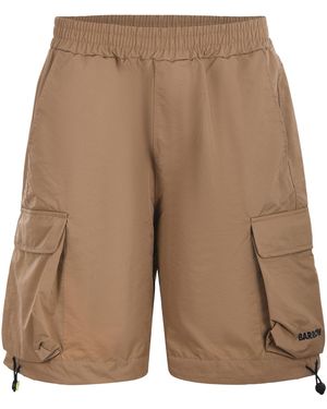 Barrow Cargo Drawstring Shorts - Brown