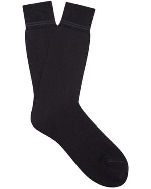 ZEGNA Cotton Socks - Black