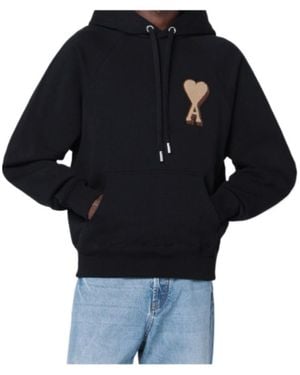 Ami Paris Long-Sleeved Sweatshirt - Blue