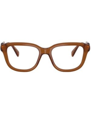 Miu Miu Eyewear Rectangle Frame Glasses - White