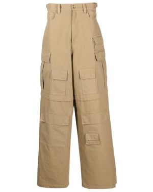 Ambush Wide-Leg Cargo Trousers - Natural