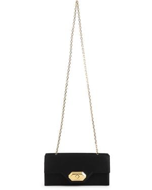 Lanvin Flap Top Chain Detail Clutch Bag - White