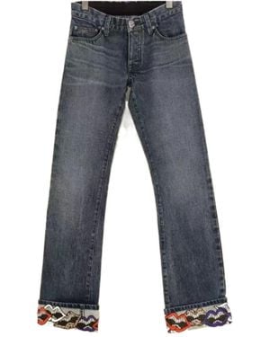 Chrome Hearts Jeans With Belt Loops - Blue
