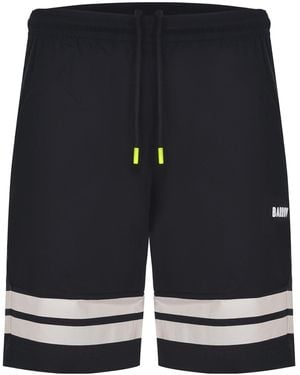Barrow Striped Athletic Shorts - Black