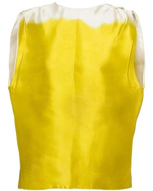 Prada Crewneck Sleeveless Top - Yellow