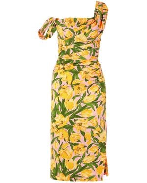 Carolina Herrera Printed Dress - Metallic