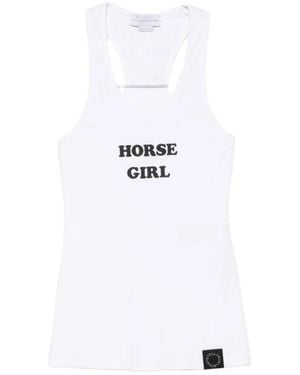 Stella McCartney Ribbed-Knit Tank Top - White