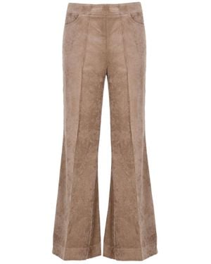 D.exterior Corduroy Flared Trousers - Natural
