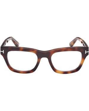Tom Ford Eyewear Rectangle Frame Glasses - White
