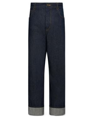 Thom Browne Selvedge Denim 5-Pocket Trousers - Blue
