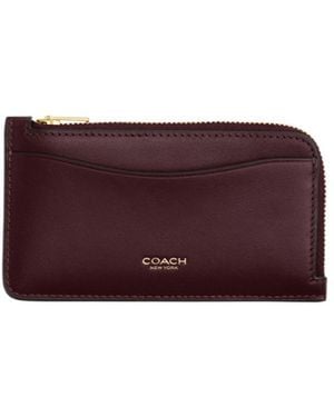 COACH Zip-Around Wallet - Purple