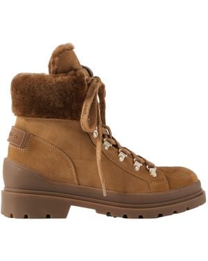 Bogner Warm Suede Ankle Boots - Brown
