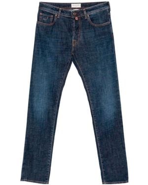 Jacob Cohen Logo-Patch Straight-Leg Jeans - Blue