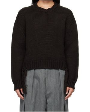 Hed Mayner Crew Neck Jumper - Black