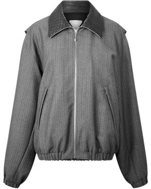 Bottega Veneta Zip Bomber Jacket - Grey