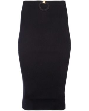 Celine Emblem Skirt - Black