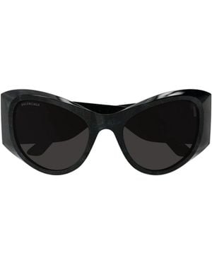 Balenciaga Eyewear Butterfly Frame Sunglasses - Black