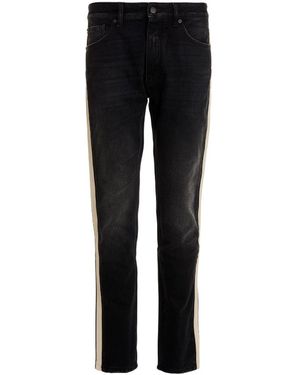Palm Angels Washed Effect Slim-Fit Jeans - Black