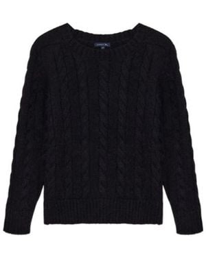 Soeur Ribbed Crew Neck Jumper - Black