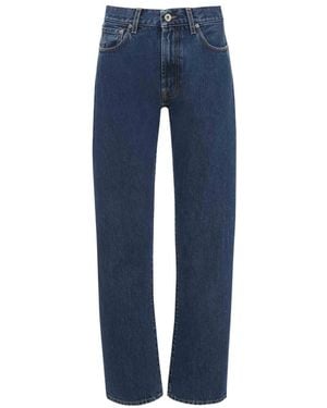 JW Anderson Jw Anderson Logo Patch Straight-Leg Jeans - Blue