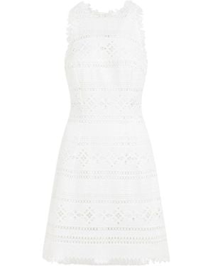 Ermanno Scervino Fringed Sleeveless Mini Dress - White