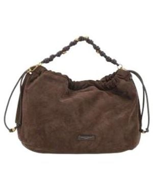 Gianni Chiarini Morgana Suede Tote Bag - Brown