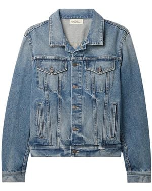 Nili Lotan Hubert Long-Sleeved Denim Jacket - Blue