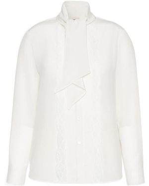 Weekend by Maxmara Wkilegume Scarf Detail Shirt - White