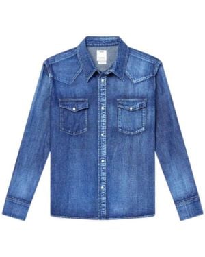 Visvim Social Sculpture Western Denim Shirt - Blue
