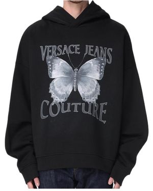 Versace Jeans Couture Couture Butterfly Oversized Hoodie - Black