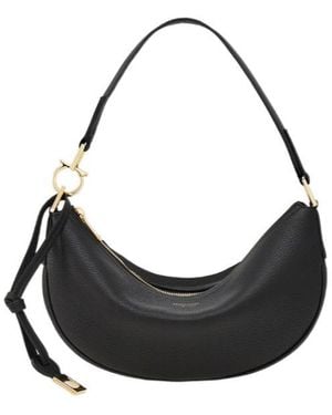 Ferragamo Ferragamo Small Hobo Bag - Black