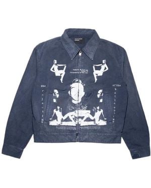 Enfants Riches Deprimes Enfants Riches Déprimés Graphic-Print Jacket - Blue