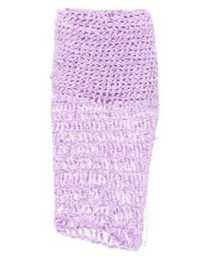 SUSAN FANG Beaded Crochet Midi Skirt - Purple