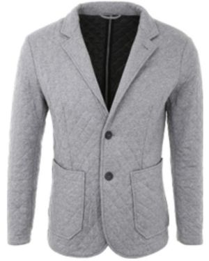Emporio Armani Long Sleeved Suit Jacket - Grey