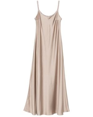 D.exterior Suspender Dress - Natural