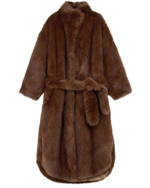 Frankie Shop Long-Sleeved Coat - Brown