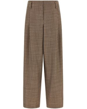Brunello Cucinelli Casual Pants With Belt Loops - Brown