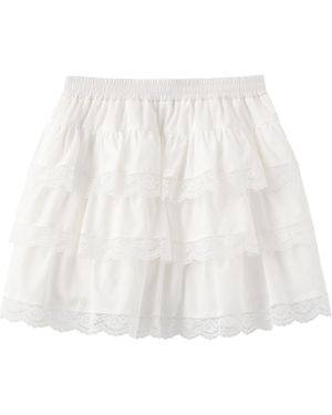 Marissa Chiara Elastic Waist Skirt - White