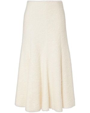 Gabriela Hearst Amy Cashmere And Wool-Blend Midi Skirt - White