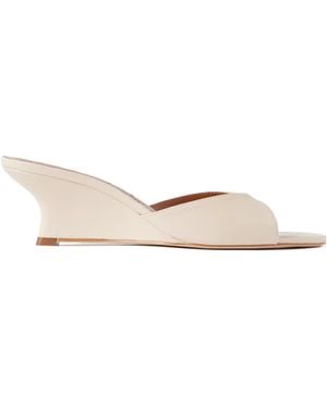 STAUD Brigitte Wedge-Hell Sandals - Natural