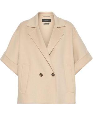 Weekend by Maxmara Double-Breasted Short Coat - Natural