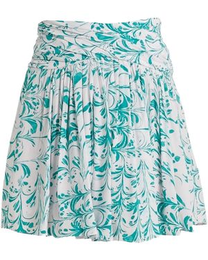 Isabel Marant Printed Flared Midi Skirt - Blue