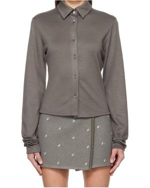 Rier Polar Wool Shirt - Gray