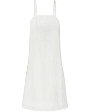 Tory Burch Strapped Midi Dress - White