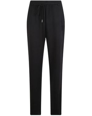 Max Mara Drawstring Wide Leg Pants - Black