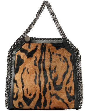 Stella McCartney Mini Falabella Printed Chained Tote Bag - Brown