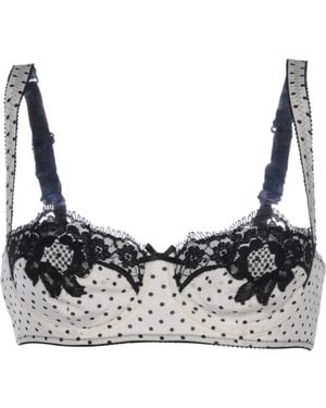 Dolce & Gabbana Polka Dot Lace Clothing - Grey
