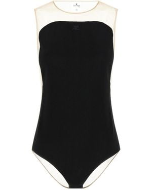 Courreges Illusion Sunshield Bodysuit - Black