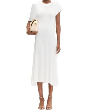 Jacquemus Drape Detailed Dress - White